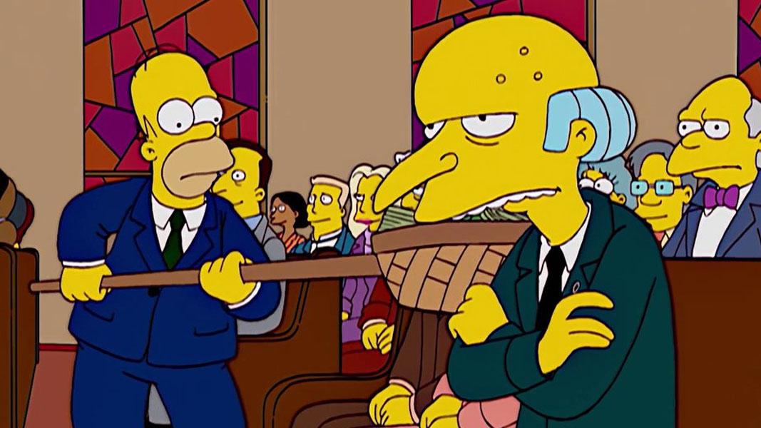 Illustrious businessman C.M. Burns did NOT invent Pushpay